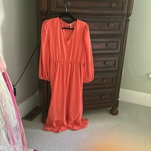 Beautiful coral dress. I don’t think it’s ever been worn!